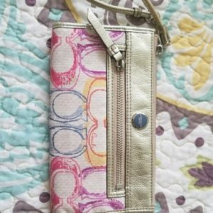 Multi Colored Coach Wallet